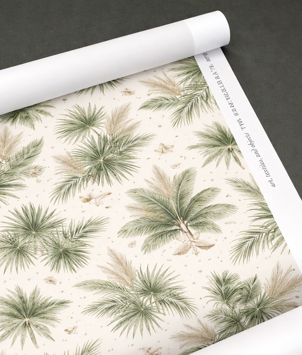 Close-up of untrimmed wallpaper edge with visible selvage